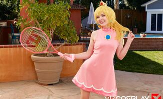Mario Tennis Aces Princess Peach A XXX Parody Featuring Lilly Bell