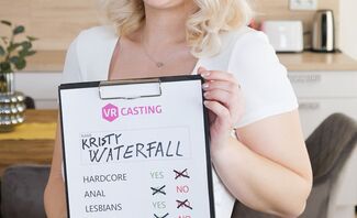 Romantic in Porn Casting Featuring Kristy Waterfall