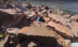 I Was Walking By The Sea And Accidentally Saw My Friends Fucking On The Beach