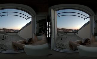 Private Sunset Vacation Dancing And Pussy Licking Miss Pussycat With Cherri