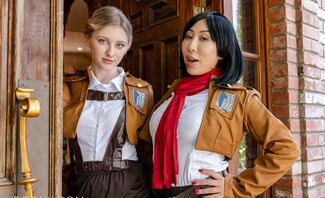 Attack on Titan: Mikasa Ackerman & Historia Reiss (A Porn Parody)