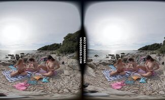 Kirstina With Her Friends Emmux And Rebeka Ruby Nude Beach Picnic And Sunbathing