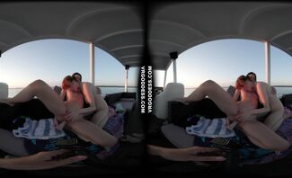 Lily Mays Uses Dildo And Her Pussy Licking Tongue On Rebeka Ruby Sunset Boat Ride