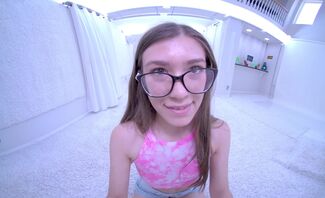 New Teen Brunette Model Strips for You Featuring Ali Jones