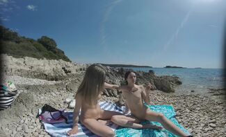 Matty Mila Perez And Josie Having A Picnic On Nude Beach On Vacation Real Life Adventures
