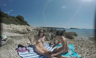 Matty Mila Perez And Josie Having A Picnic On Nude Beach On Vacation Real Life Adventures