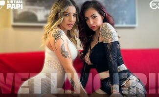 Wet Lingerie (Italian Threesome) featuring Latuabionda, Walis