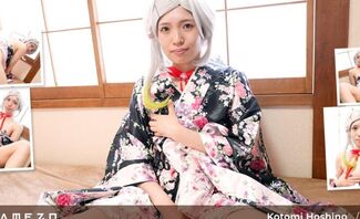 Long and Clear Dildo for Kotomi Hoshino’s Horny Pussy