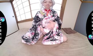 Long and Clear Dildo for Kotomi Hoshino’s Horny Pussy