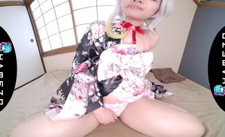 Long and Clear Dildo for Kotomi Hoshino’s Horny Pussy