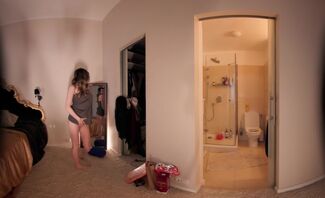 Shot at Home With Josie Showering Trying On Clothes and Finger Masturbating Fly on the Wall