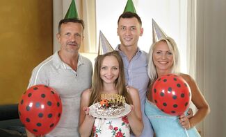 Birthday Is A Family Celebration Starring Kathy Anderson And Lady Bug